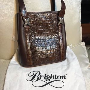 Brighton Dark Brown Leather Shoulder Bag